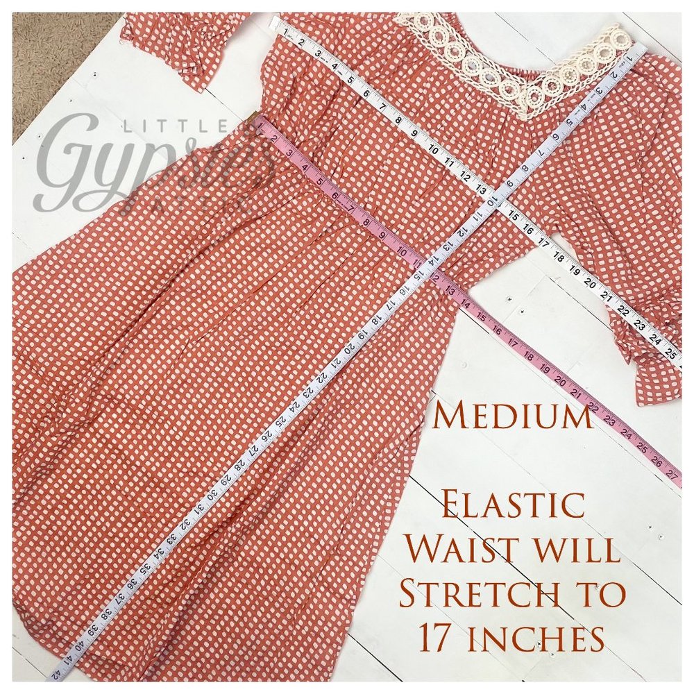 Handmade Farmhouse Prairie Midi Dress - Picture 14 of 15